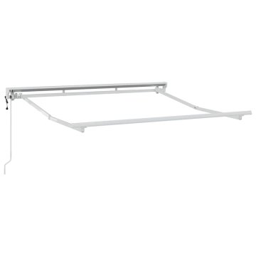 Vidaxl Okvir tende Bela 2.5 x 2 m Prašno lakirano jeklo in aluminij