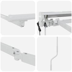 Vidaxl Okvir tende Bela 3.5 x 2 m Prašno lakirano jeklo in aluminij