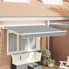 Vidaxl Okvir tende Bela 2.5 x 2 m Prašno lakirano jeklo in aluminij