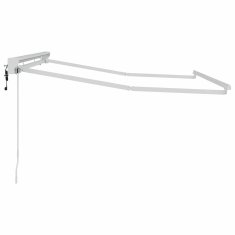 Vidaxl Electric Awning Frame 2.5 x 2 m Bela Prašno barvan aluminij