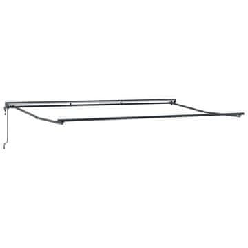 Vidaxl Okvir tende Antracit 5 x 3 m Braščen jeklo, aluminij
