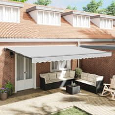 Vidaxl Okvir tende Antracit 5 x 3 m Braščen jeklo, aluminij