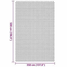 Vidaxl Preproga za šotor Antracit 500 × 350 cm Poliester
