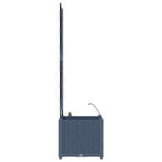 Vidaxl Vrtni lončki 1 kos Mreža Siva 40 x 40 x 142 cm Plastika
