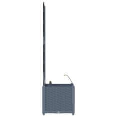 Vidaxl Vrtni lončki 1 kos Mreža Svetlo siva 40 x 40 x 142 cm Plastika