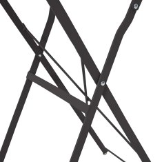 Vidaxl Zložljiva Bistro Miza Antracit Ø50 x 71 cm, Praškasto Premazano Jeklo