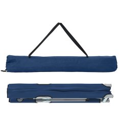 Vidaxl Zložljiva kampirna postelja Modra 62 x 194 x 42 cm