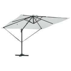 Vidaxl Roma Cantilever Sončnik z LED osvetlitvijo - Pesek - 286 x 285 x 270 cm - Aluminij