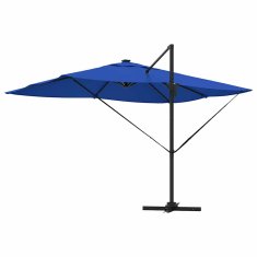 Vidaxl Cantilever Roma senčnik s LED svetili, modra, 352 x 251 x 265 cm, aluminij