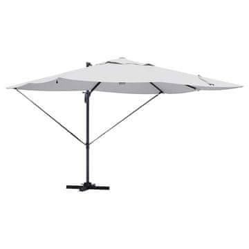 Vidaxl Senčnik Peščena 351 x 250 x 253 cm Poliester in aluminij