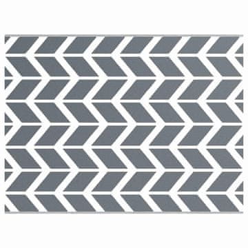 Vidaxl Zunanji preproga Siva 300 x 400 cm PP