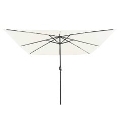 Vidaxl Vrtni dežnik Peščena 295 x 295 x 245 cm Poliester in jeklo