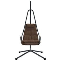 Vidaxl Viseči stol v obliki jajca Kavna 94 x 107 x 196.5 cm Jeklo
