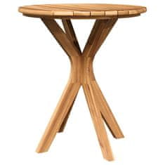 Vidaxl Bistro miza Rjava 70 x 70 x 75 cm Trdna tikovina
