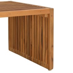 Vidaxl Vrtna stranska miza Rjava 90 x 50 x 36 cm Trdna tikovina