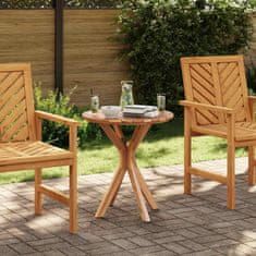 Vidaxl Bistro miza Rjava 70 x 70 x 75 cm Trdna tikovina