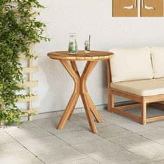 Vidaxl Bistro miza Rjava 70 x 70 x 75 cm Trdna tikovina