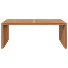 Vidaxl Vrtna stranska miza Rjava 90 x 50 x 36 cm Trdna tikovina