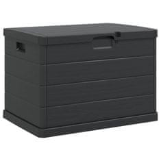Vidaxl Škatla za shranjevanje v vrtu Antracit 77.5 x 54.5 x 53 cm