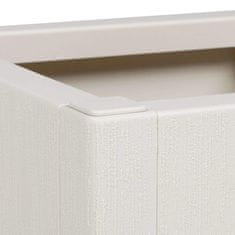 Vidaxl vrtni pladenj bele barve, 36 x 36 x 35 cm, PP