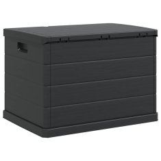 Vidaxl Škatla za shranjevanje v vrtu Antracit 77.5 x 54.5 x 53 cm