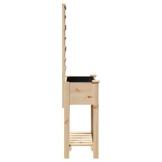 Vidaxl vrtni raj s trellisom in policami 71x37x152 cm trden bor