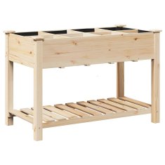 Vidaxl Vrtni Sadilnik s Mrežami, 115 x 59 x 76 cm, Trdna Borovina