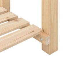 Vidaxl Vrtni sadilnik s policami 45x45x76 cm Trden bor