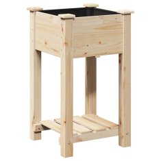 Vidaxl Vrtni sadilnik s policami 45x45x76 cm Trden bor