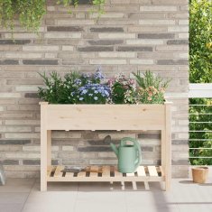 Vidaxl Vrtni Sadilnik s Mrežami, 115 x 59 x 76 cm, Trdna Borovina