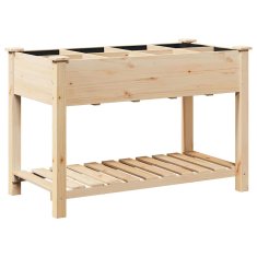 Vidaxl Vrtni Sadilnik s Mrežami, 115 x 59 x 76 cm, Trdna Borovina
