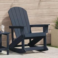 Vidaxl Adirondack gugalnik Mornarsko modra 73.5 x 92 x 90cm HDPE