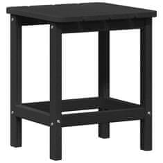 Vidaxl Adirondack stranska miza Črna 38 x 38 x 46 cm HDPE