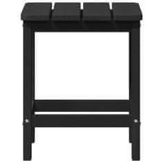 Vidaxl Adirondack stranska miza Črna 38 x 38 x 46 cm HDPE