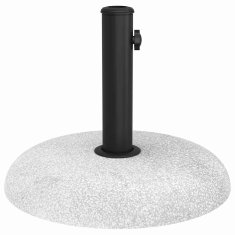 Vidaxl Podstavek za senčnik 20.9 kg Svetlo siva Beton Okrogla