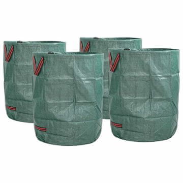 Vidaxl Vrečke za odpadke v vrtu 4 pcs Zelena 66 x 66 x 83.5 cm