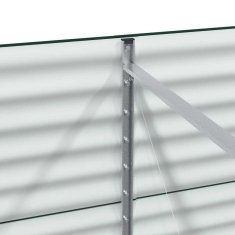 Vidaxl Vrtna visoka greda Zelena 240 x 80 x 81 cm Jeklo