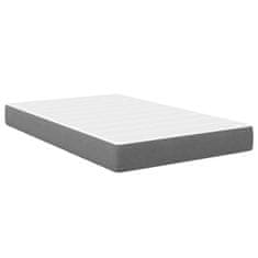 Vidaxl Vzmetnica z vzmetnico Svetlo siva 120 x 190 cm blago