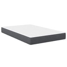 Vidaxl Vzmetnica z vzmetnico Siva 120 x 190 cm blago
