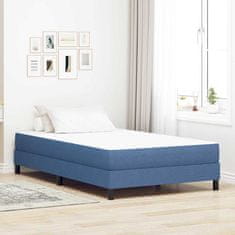 Vidaxl Vzmetnica z vzmetnico Modra 120 x 190 cm blago