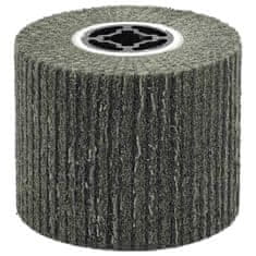 Vidaxl Brusni valji 3 pcs Črna 12 x 12 x 10 cm Sintetična vlakna