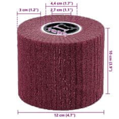 Vidaxl Brusni valji 3 pcs Rdeča 12 x 12 x 10 cm Sintetična vlakna