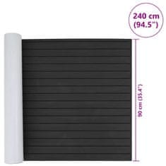 Vidaxl Plavajoča talna obloga Temno siva in črna 240 x 90 cm EVA pena