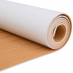 Vidaxl Plavajoča talna obloga Rjava in bela 240 x 60 cm EVA pena