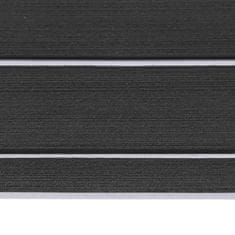 Vidaxl Plavajoča talna obloga temno siva in bela 240 x 90 cm EVA pena