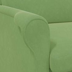 Vidaxl fotelj Svetlo zelena 76 x 94 x 102 cm Žamet