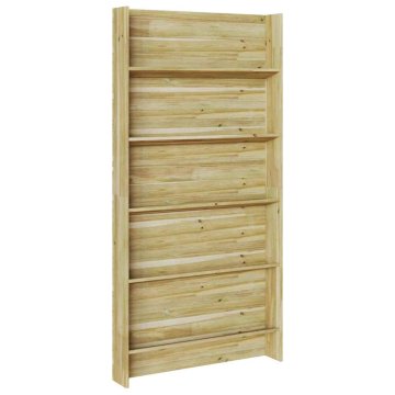 Vidaxl Police za rastline Rjava 90 x 15 x 180 cm Impregnirana borovina