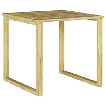 Vidaxl Miza za ležanje Rjava 50.5 x 50.5 x 46 cm Impregniran bor