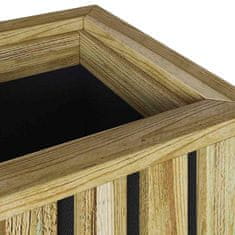 Vidaxl Vrtni oskrbnik z oblogo 33 x 33 x 65 cm iz impregniranega lesa, smreka