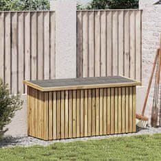 Vidaxl Škatla za shranjevanje v vrtu Rjava 119 x 44 x 58.5 cm